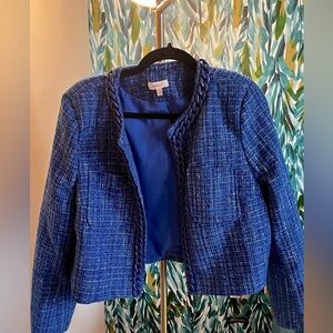Vici Tweed Blazer with Chain Detail Size XL